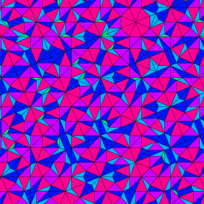 Tuebingen triangular tiling from A_7