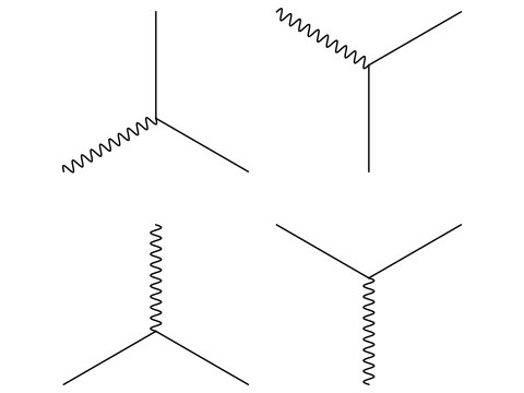 Trivalent spinor-spinor-photon vertices