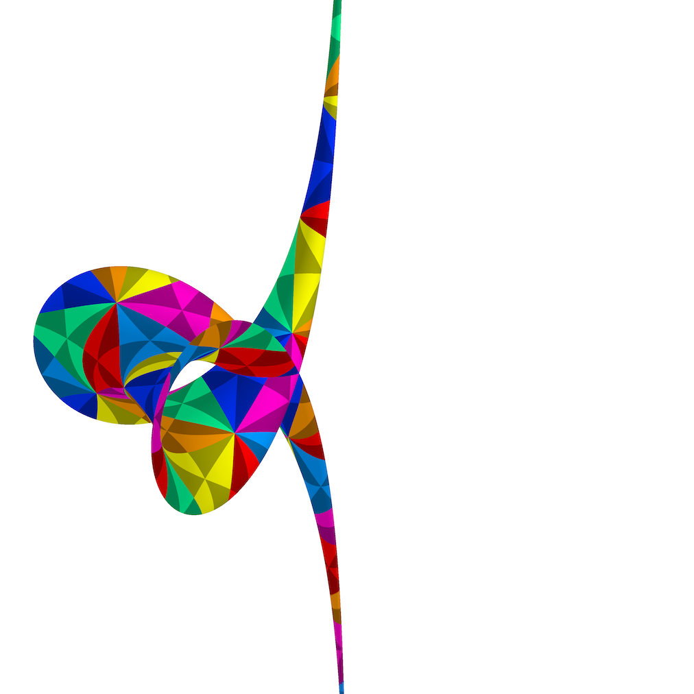 Surfaces associated with stationary breather solution