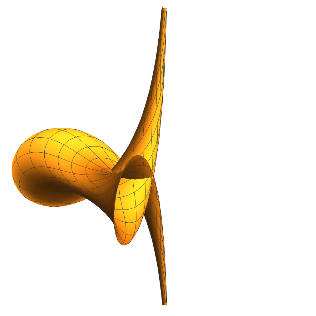 Surfaces associated with stationary breather solution
