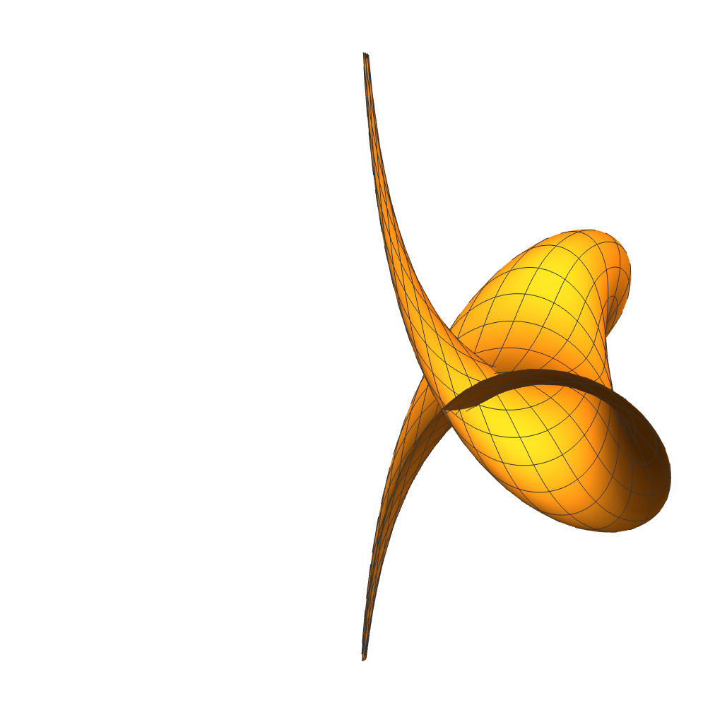 Surface associated with stationary breather solution