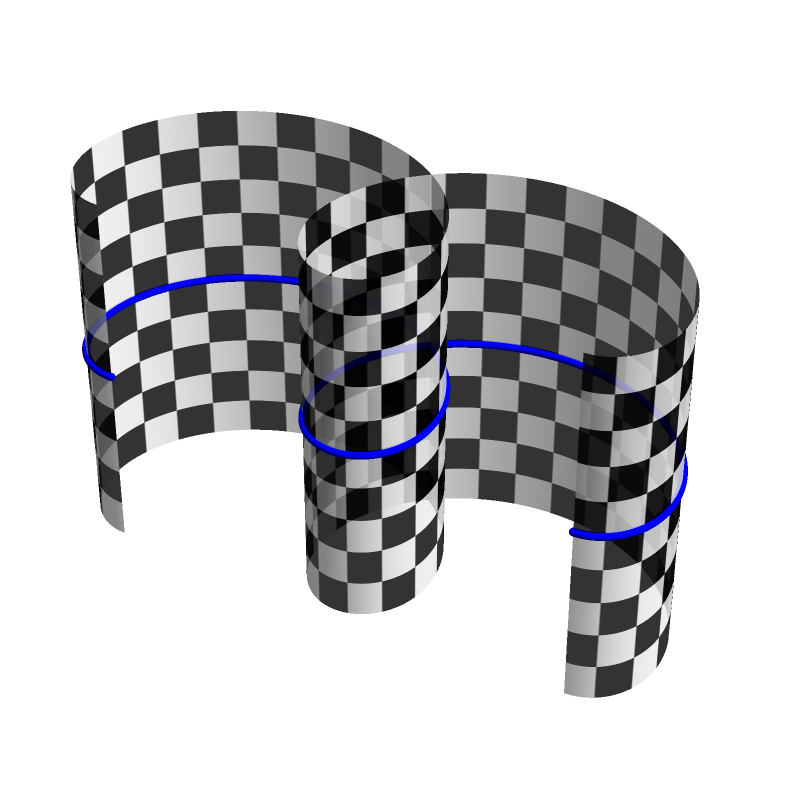 Cylinder from self-intersecting curve