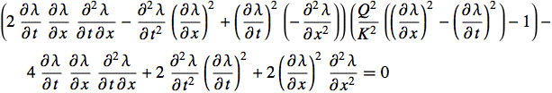 Elasticity PDE for lambda