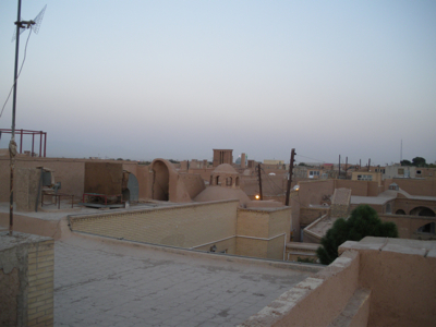 View from the rooftop of Oasis Hotel, Yazd
